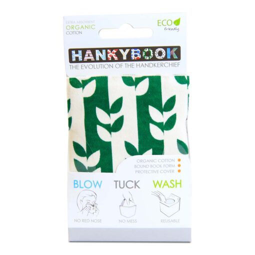 HankyBook - Green and Brown Vine 2-Set - HankyBook GvBv front