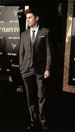Zach Efron in a suit