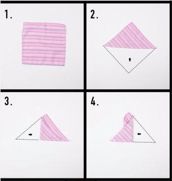 Pocket square folding