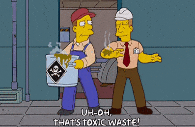Giftige Abfälle Simpsons gif